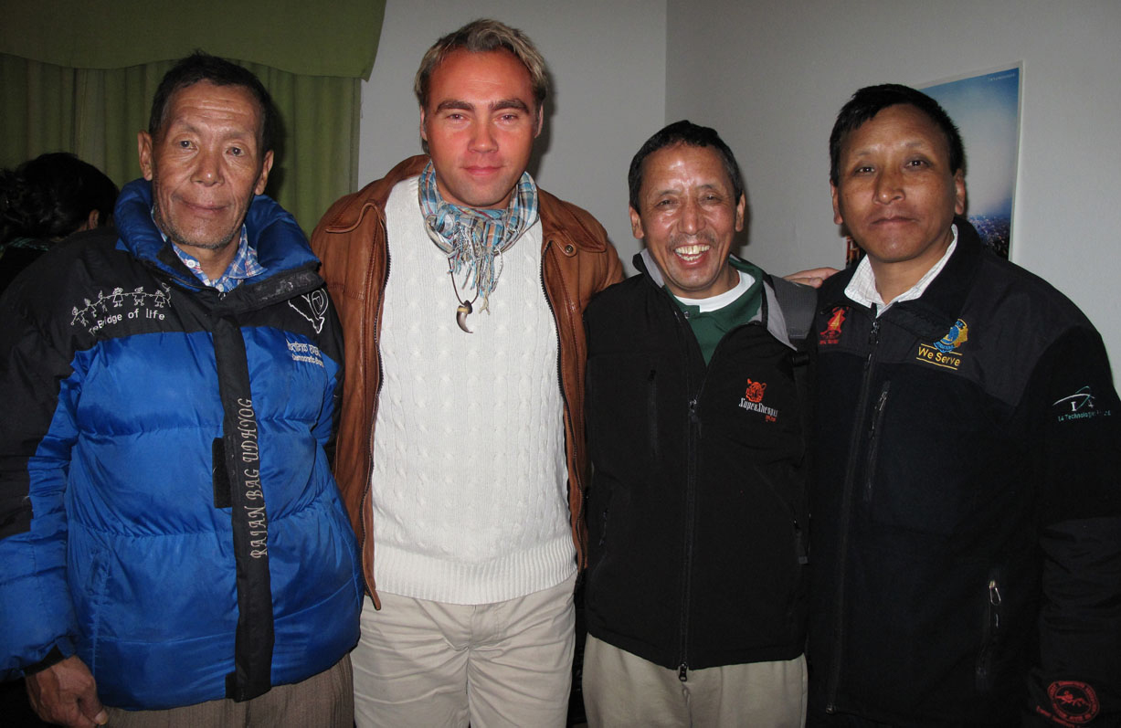 Discussing Everest with Nepalese legends