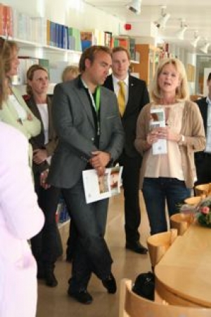 Annika Falkengren, CEO at SEB with Johan Ernst