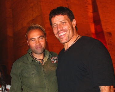 Tony Robbins and Johan Ernst in Cairo